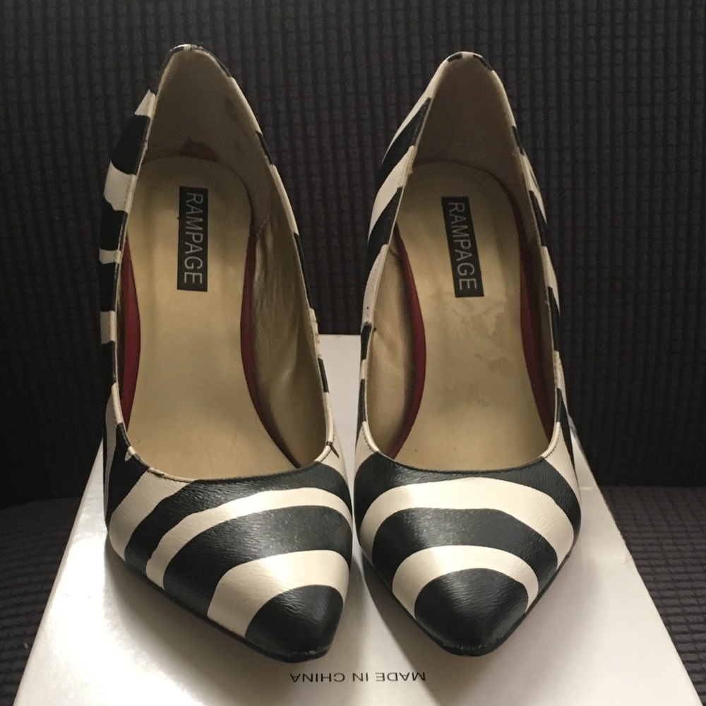 Rampage zebra style heels